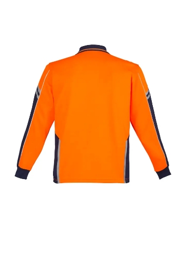 Picture of Syzmik, Mens Hi Vis L/S Squad Polo